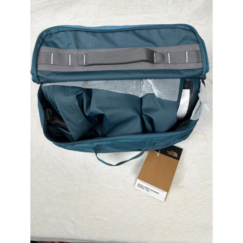The North Face Base Camp Voyager 62L Duffel Backpack Space Anthracite NWT $155